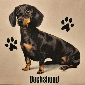 DACHSHUND BLACK & TAN DOG BREEDS PROFILE DESIGNS SHIRT (FRONT PRINT ONLY) - Picture 1 of 3
