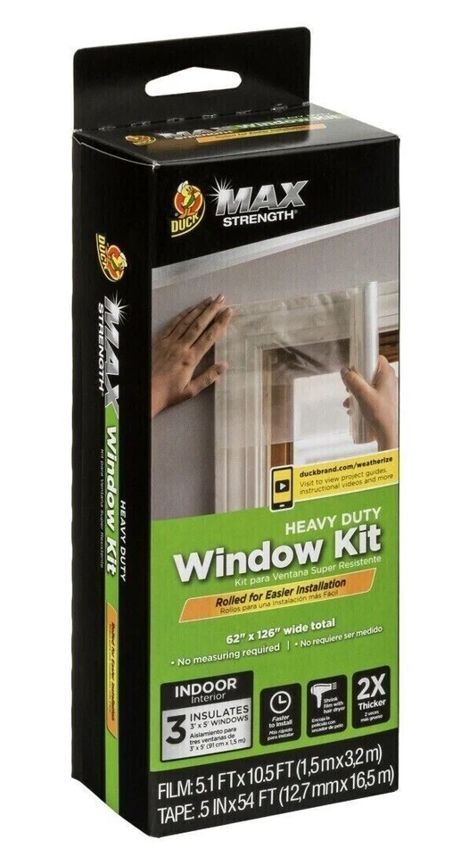 NIFSB Kit de Aislamiento de Ventana de Pato Paquete de 3 Resistencia Máxima 62" X 126" NUEVO Foto 1 de 1