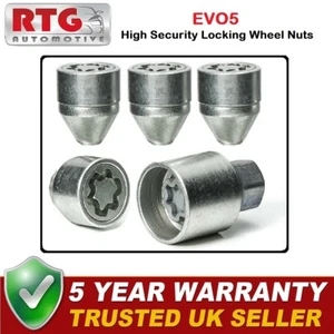 4x EVO5 Locking Wheel Nuts For Honda FR-V 2004-2010 (Steel Wheels) Silver - Picture 1 of 1