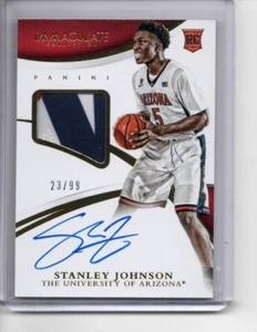 Stanley Johnson 2015 Panini Immaculate Collegiate Multi-Sport Auto Relic Rc /99 - Picture 1 of 3