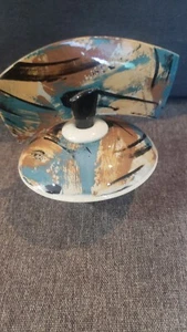 RARE Vintage Handmade Japanese Pottery Diffuser Or Perfume Bottle  - Picture 1 of 5