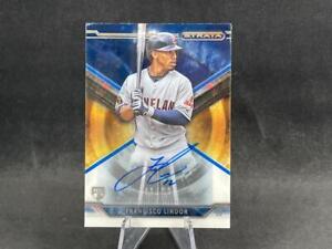 2015 TOPPS STRATA FRANCISCO LINDOR #SA-FL ROOKIE BLUE PARALLEL AUTO 41/99 METS