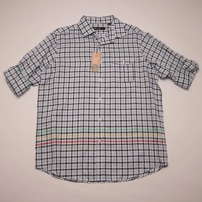Daniel Cremieux Men's Long-Sleeve Shirt L Large Multi Color Roll-Up NWT $89.50 - Image 1 of 4