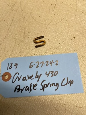 Gravely 430 1967 tractor comercial resorte de freno clip en S Foto 1 de 3