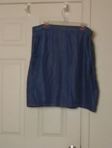 Women's  Denim wrap a round Jean Skirt Blue  Modest  sz 16 - Picture 1 of 2