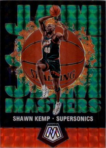 2019-20 Panini Mosaic Jam Masters Mosaic Green #14 Shawn Kemp - NM-MT