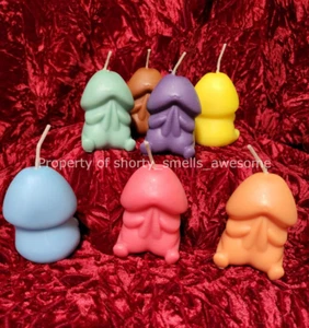 Soy Beeswax Naughty Little Chubby Dick Penis Candle Fun Party Choice Scent F - M - Picture 1 of 1