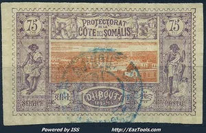 COTE DES SOMALIS N° 16 AVEC BELLE OBLITERATION A VOIR - Picture 1 of 2
