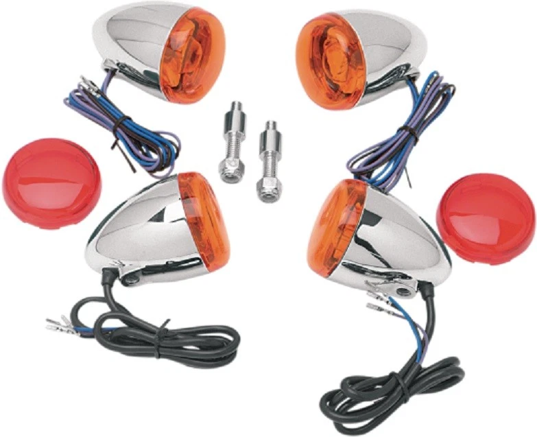 CHRIS PRODUCT BULLET TURN SIGNALS HARLEY DYNA SOFTAIL SPORTSTER 1986-2003 - Image 1 of 1