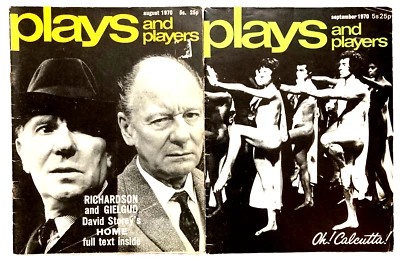 2 issues-1970 PLAYS & PLAYERS OUTRAGEOUS `Oh Calcutta` edition, plus Judi Dench - Image 1 of 4