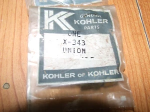 Original FABRICANTE DE EQUIPOS ORIGINALES Kohler UNION pieza # X-343-S - Imagen 1 de 2