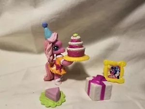 2008 MLP My Little Pony Ponyville Celebrate Pinkie Pie Cake Birthday With Access - Picture 1 of 6