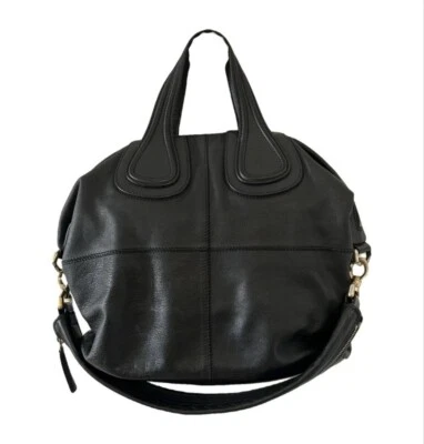 Bolso ruiseñor mediano de cuero negro original GIVENCHY uso bidireccional $1975 Foto 1 de 4