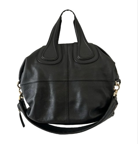 GIVENCHY Borsa da usignolo media originale in pelle nera usura bidirezionale $1975