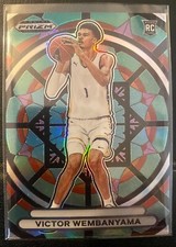 2023 24 Panini Prizm Draft VICTOR WEMBANYAMA Stained Glass Insert Rookie SSP
