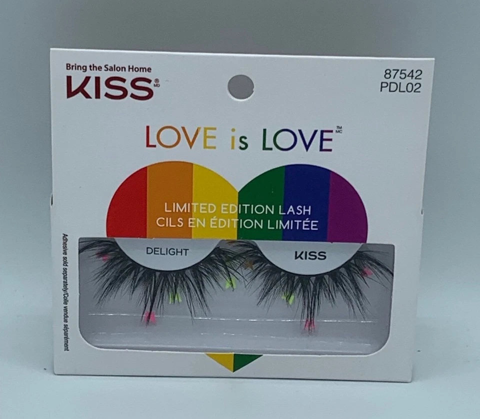 KISS Love is Love False Lash Limited Edition Delight Rainbow Pride Lashes 87542 - Image 1 of 1