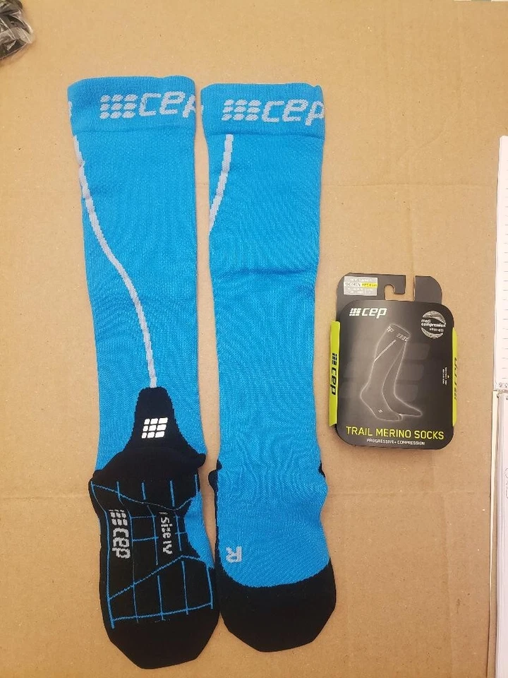 Calcetines de compresión altos completos CEP Senderismo Trail Merino, para mujer talla IV Foto 1 de 4