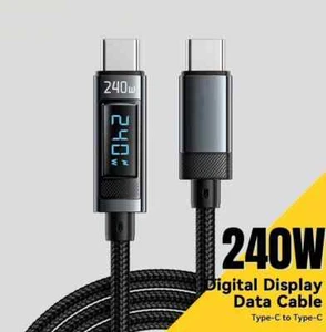 Essager 240W USB Type C To USB C Cable 100W PD 3.1 Fast Charging Charger Wire - Picture 1 of 11