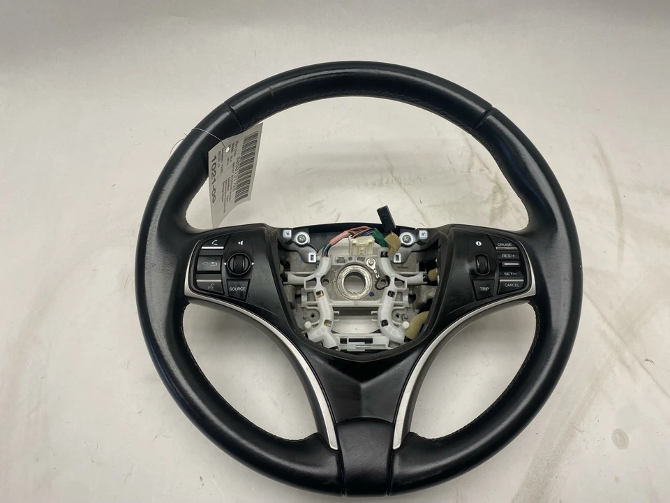 2014-2020 ACURA RLX STEERING WHEEL LEATHER BLACK W/ CONTROL SWITCH OEM - Imagem 1 de 4