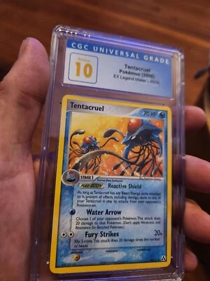 (POP 3) CGC 10 PRISTINE Pokemon Tentacruel 45/92 EX Legend Maker 2006 Card - Image 1 of 3