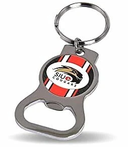 NCAA Southern Illinois - Edwardsville Bottle Opener Key Tag, 4 x 3", Logo Color - Image 1 of 2