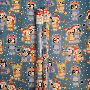 Bluey Gift Wrap 100sqft, 2 Rolls Wrapping Paper Christmas - Picture 1 of 2