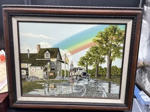 Gasolinera H. Hargrove Arte Texaco Suerte Camellos Coleccionistas Esquina Central - Imagen 1 de 10