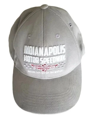 Кепка бейсбольная регулируемая Indianapolis Motor Speedway Racing серая с ремешком сзади - Изображение 1 из 4