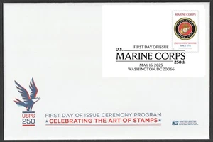 US 6005 Marine Corps 250 Years Ceremony Program FDC 2025 - Picture 1 of 1