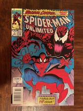 Spider-Man Unlimited #1 Newsstand Maximum Carnage - 1st App. of Shriek / Venom 2