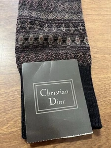 Christian Dior Vintage Men’s Socks One Pair Cotton Nylon Blend Luxury Designer - Picture 1 of 10
