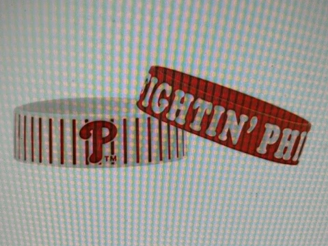 Philadelphia Phillies Rubber Bulk Bandz Bracelets  2-Pack - New Cover