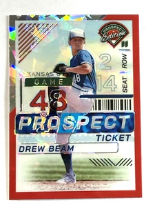2024 Panini Prospect Edition Drew Beam Red Ice Prizm Prospect Ticket #35 - Picture 1 of 2