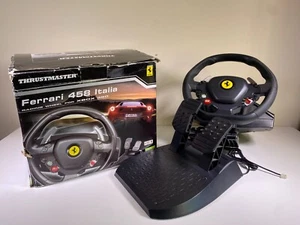 Thrustmaster Ferrari 458 Italia Racing Wheel & Pedals Xbox 360 - Not Working - Picture 1 of 14