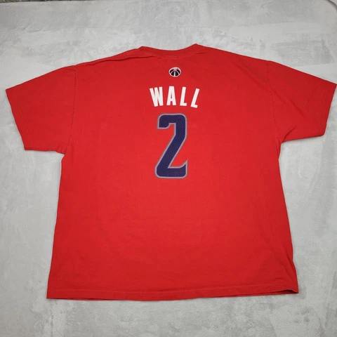 Washington Wizard Shirt Men XXL Red Crew NBA Basketball Team John Wall Adult 2XL Cover