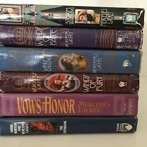 Lot 6 HC DJ Mercedes Lackey Vows And Honor, Mage Winds 1-3,Storm Warning @N8 - Picture 1 of 2