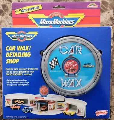 Micro Machines 1989 Car Wax Detailing Shop Playset UK Rainbow Toys - Joescurios - Image 1 of 4