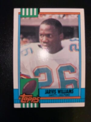 1990 Topps #326 Dolphins Jarvis Williams  Football Card NM - Image 1 of 2