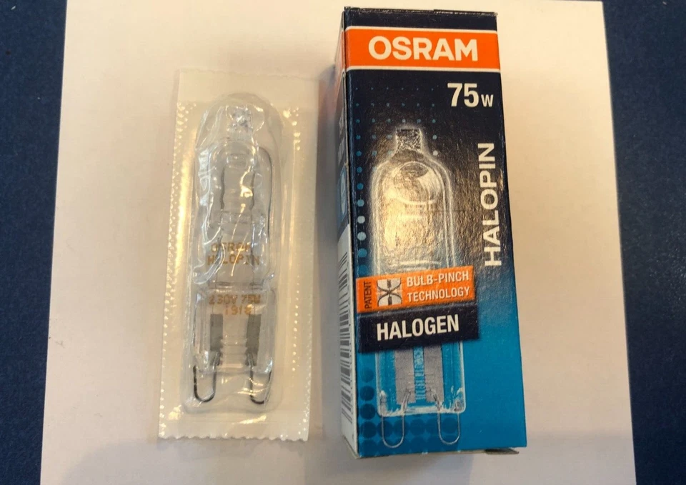 HOCHWERTIGER OSRAM HALOPIN 66675 75W KLAR  G9 MADE IN GERMANY 1100lm 2000h ! - Bild 1 von 1