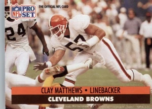 1991 Pro Set - #122 Clay Matthews - Picture 1 of 2