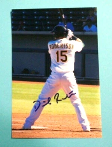 2015 AZFL 4X6 Photo, Oakland Athletics - DANIEL ROBERTSON - autographed #15 - Picture 1 of 1