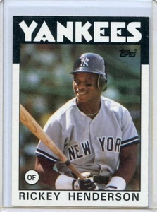 1986 Topps Rickey Henderson New York Yankees #500 ⭐️💥🎯 NM - Picture 1 of 2
