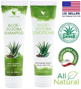 NEW VERSION Aloe-Jojoba Shampoo & Aloe-Jojoba Conditioning Rinse (SULFATE FREE) - Picture 1 of 6