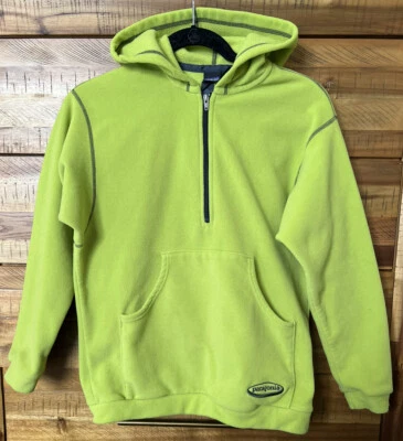 Patagonia Jóvenes Niños Pull-Over Capucha 1/4 Cremallera Vellón con Bolsillo Canguro Talla L (12) Foto 1 de 4