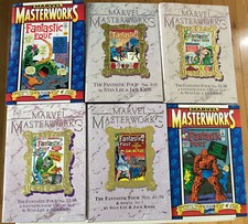 Marvel Masterworks Fantastic Four Hardcover Lot x6 1 6 13 23 25 Lee Kirby 1-60
