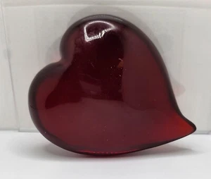 Pisapapeles corazón resina roja decoración escritorio oficina - Imagen 1 de 6