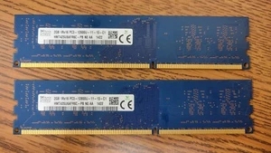 SK Hynix 4GB (2x2GB) HMT425U6AFR6C-PB PC3-12800U RAM Memory Modules - Picture 1 of 2