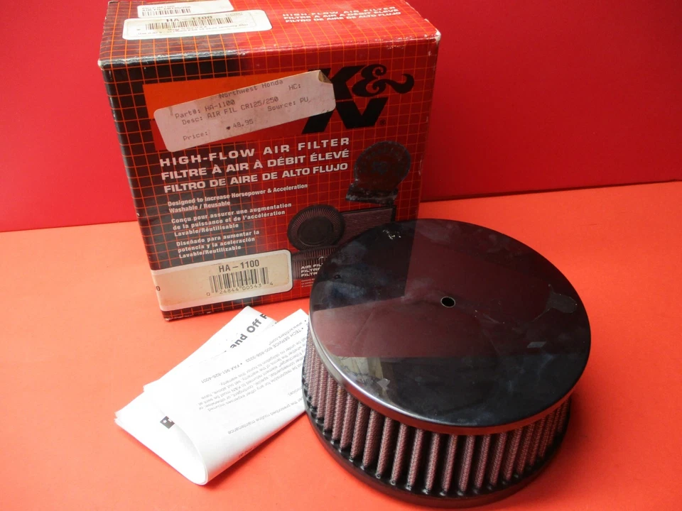 NUEVO FILTRO DE AIRE K&N HONDA CR450 CR125 CR250 CR480 HA-1100 Foto 1 de 1