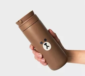LINE FRIENDS BROWN tumbler 475ml KOREA - Picture 1 of 4