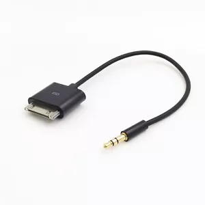 20cm For iPod Dock Connector to 3.5mm Stereo Input Adapter Plug for iphone 4s - Picture 1 of 6